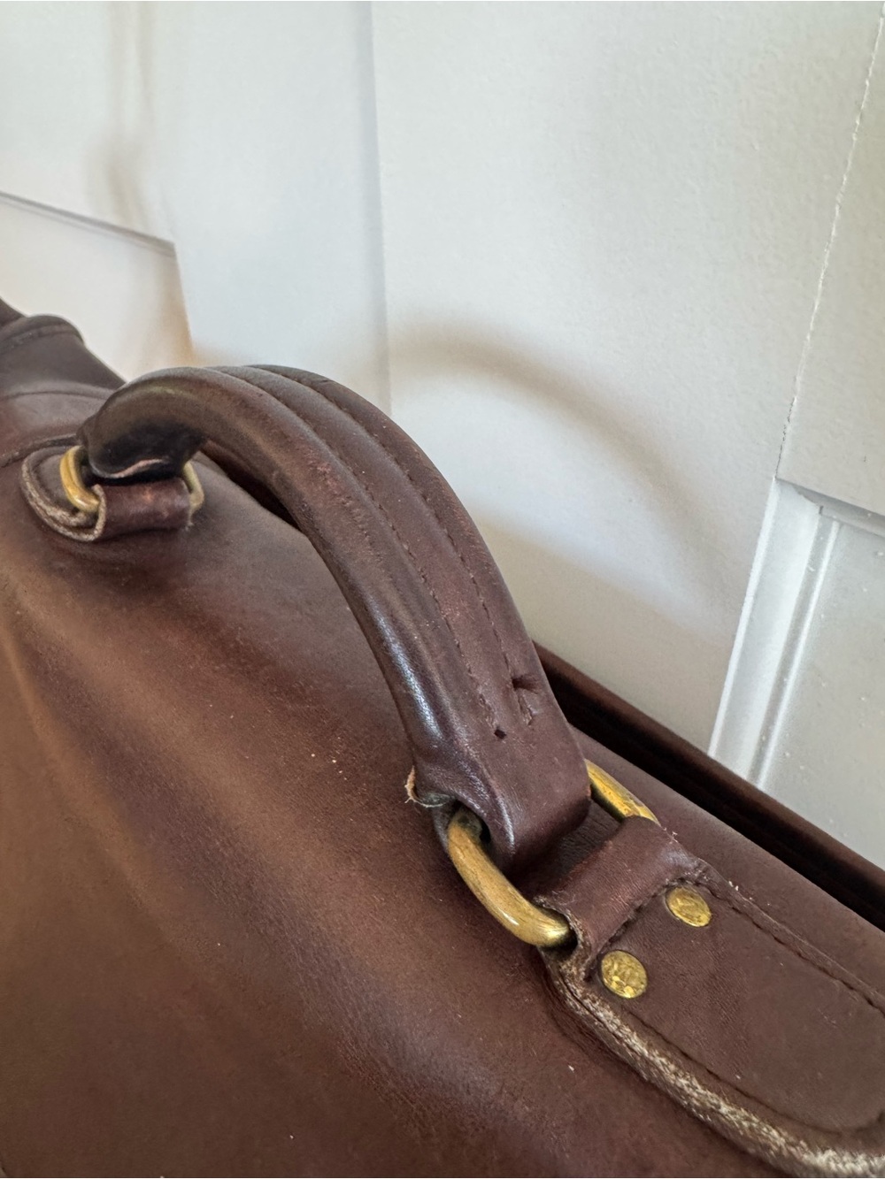 Coach Vintage Essex Legacy Leather Briefcase Messenger Laptop Bag Brown - Picture 4 of 16